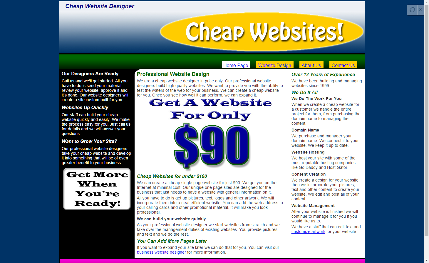 Cheap Website