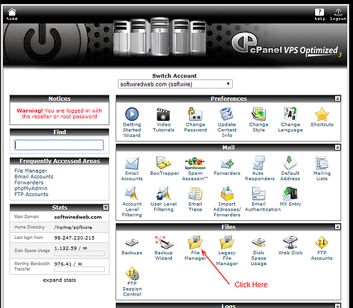 Cpanel-file-manager